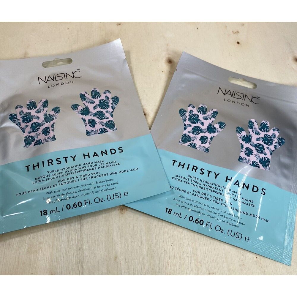 Nails‎ Inc Thirsty Hands, Super Hydrating Hand Mask 2 Pack
